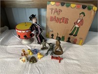 Tap Dancing Wind Up Toy, Minature Soldiers, ect