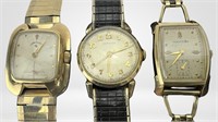 Lot of Vintage Mechanical Wrist Watches- Gold F
