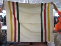 WOOLRICH 68x60 Wool Classic Striped Blanket EXC