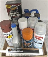 TRAY OF PAINTS, CAR PRODUCTS