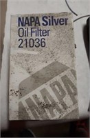 Box of Napa Silver 21036 Oil Filters