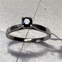 $1400 10K Blue Diamond 0.22 ct Ring
