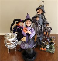 Halloween Decor with Witches