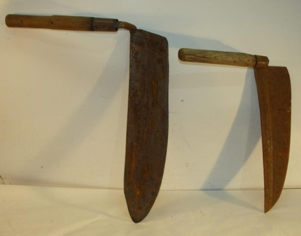 Two Wide Hay Knifes