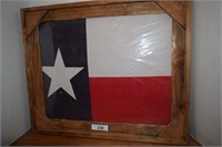 Wood Framed Texas Flag Print