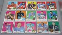 15 CARD LOT 1969 TOPPS FOOTBALL