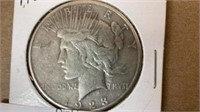 1923s  piece dollar silver coin