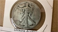 1920 standing liberty silver, half dollar coin
