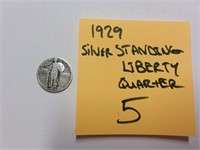1929 standing liberty quarter silver