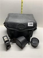 VANGUARD BLACK CAMERA CASE, HONEYWELL STROBILAE