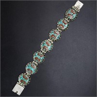 Tibet Hand Made Turquoise Bracelet