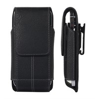 PU Leather Phone Holster Swivel Belt Clip Case for