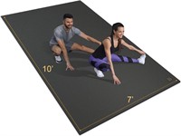 Gxmmat Large Exercise Mat 10'x7'x7mm  Thick.