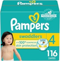 116-Pk Pampers Swaddlers Active Baby Diaper Size