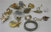 Various Gold & Silver Tone Costume Jewelry