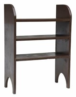 AMERICAN PRIMITIVE PAINTED STANDING SHELF, 20TH C