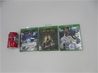3 jeux pour Xbox neufs