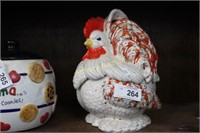 HOLLAND MOLD CERAMIC CHICKER COOKIE JAR - FLAKES