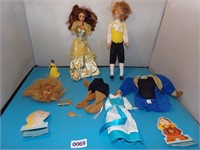 Beauty and the Beast Barbies  used