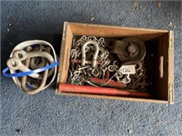 Crate of Misc. Chains & Clevis