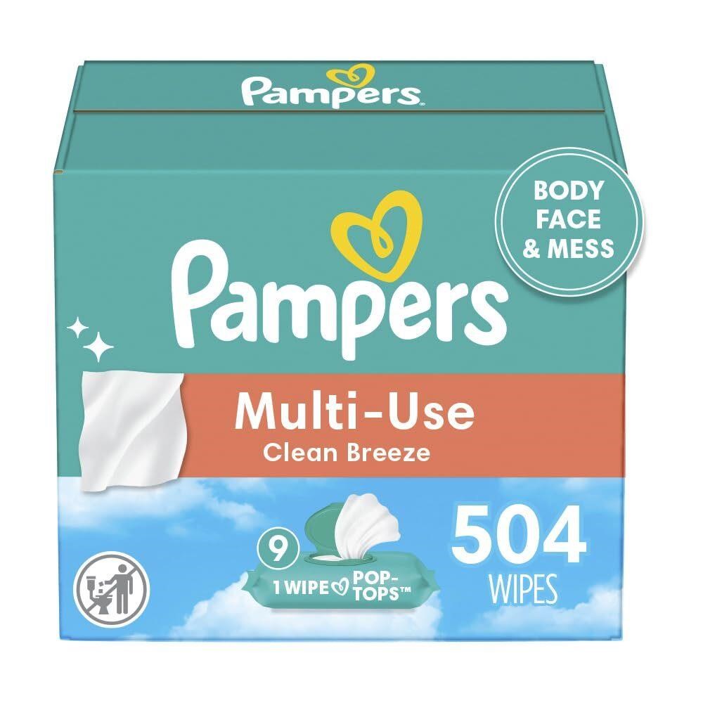 Pampers Multi Use Baby Wipes  Clean Breeze  504 Ct