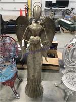Angel tin art, 51" tall