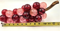 Red & Pink Lucite Acrylic Grapes 12"