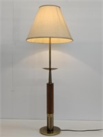 TEAK  & BRASS STIFFEL LAMP - WORKING