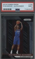 2018 Panini Prizm #184 S. Gilgeous-Alexander Card