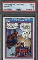 Vintage 1990 Marvel Magneto #156 Card