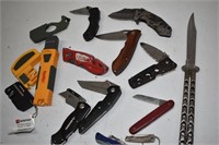 Large Assortment of Pocket Knives, Blades