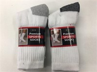 6 New Pr Men's Size 9-11 Sport Socks