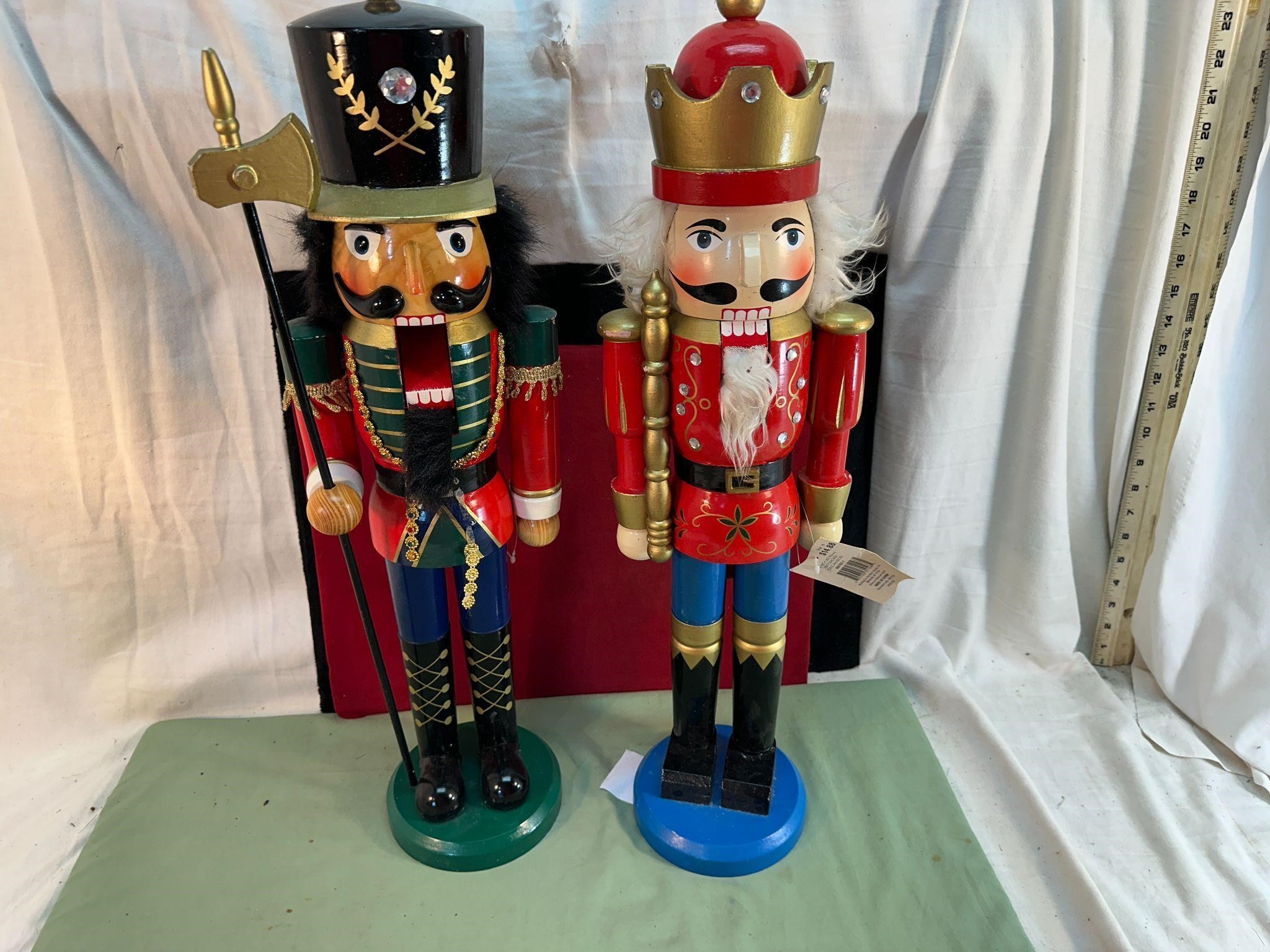 2 LG. NUTCRACKERS 24"