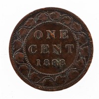 Canada Queen Victoria 1888 Large Cent Coin