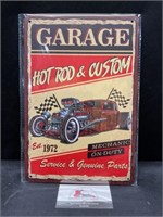 Metal Garage Hot Rod Sign