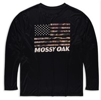 Mossy Oak Camouflage American Flag Long Sleeve-XXL