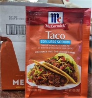 12X28g McCORMICK TACO SEASONING MIX - 12/25