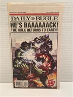 Daily Bugle He’s Baaaack The Hulk Returns To Earth