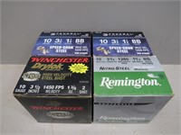 (4 Boxes) Assorted 10ga. 3 ½” Shotgun Ammunition