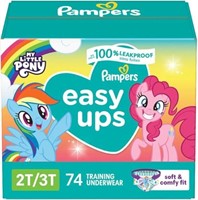 74-Pk Pampers Easy Ups Training Pants Girls and