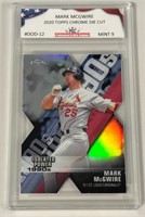 2020 Topps Chrome Die Cut Mark McGwire Card