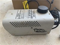 Fog Machine, misc audio cords, mic stand