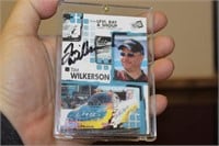 A Vintage Signed Tim Wilkerson Race Car Card