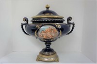 1800's Italian compote with lid