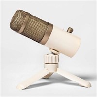 $30  heyday Desktop Microphone - Stone White