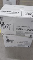 2 Cases Large Powder Free Latex Gloves