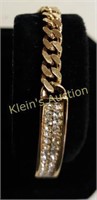 Christian Dior vintage crystal & gold tone bracele