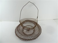 Antique Wire Fish Trap Basket