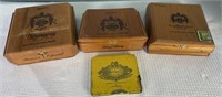 Wood Cigar Boxes And Tin