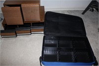 Lot of three cassette and CD organizers